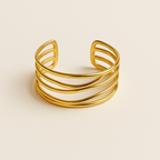 Brazalete dorado abierto