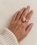 le ring galet rose